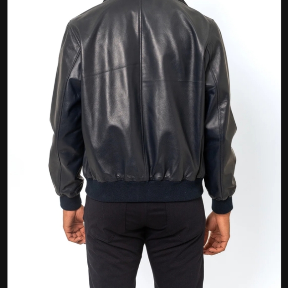 🔥BNWT 🔥 Pino Porte ~ Pilot Leather Bomber Jacket XL(Runs small, feels like L) - Picture 4 of 9